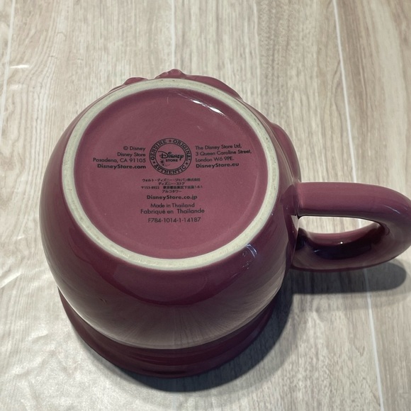 Disney Store Cheshire Cat Figural Coffee Mug Cup Mauve - Picture 9 of 10